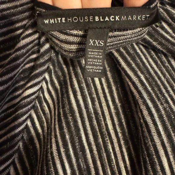 White House Black Market Monochrome Striped Sweater  XXSMALL   #T - Picture 8 of 8